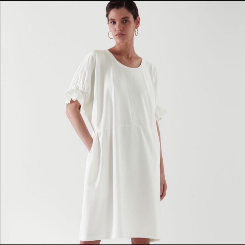 Oversized COS White Sundress, Knee Length, Size L (Fits like 2X)